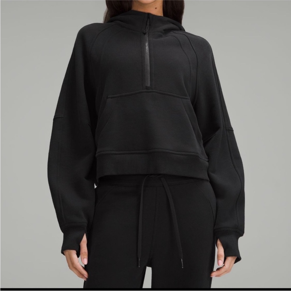 Lululemon Scuba Oversized Half-Zip Hoodie: Black